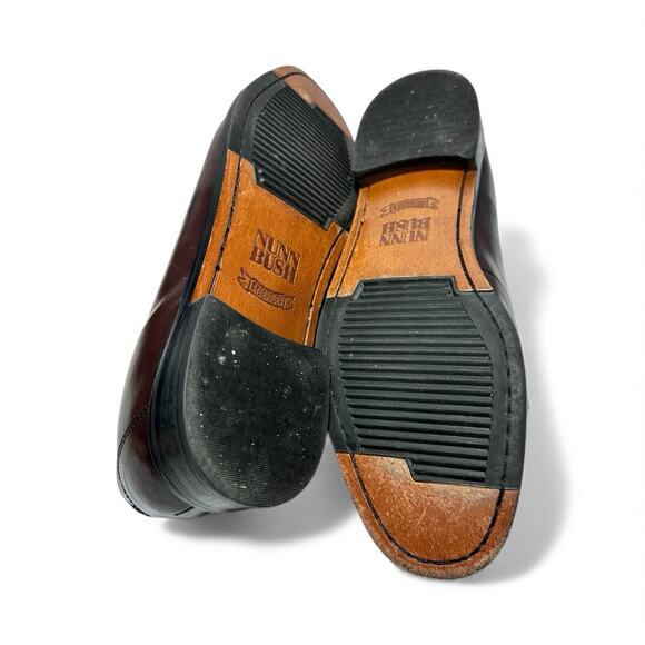 Nunn Bush Dress Flex Kiltie Tassel Slip On Leather Loafers Burgundy Men's 12M - Picture 6 of 10